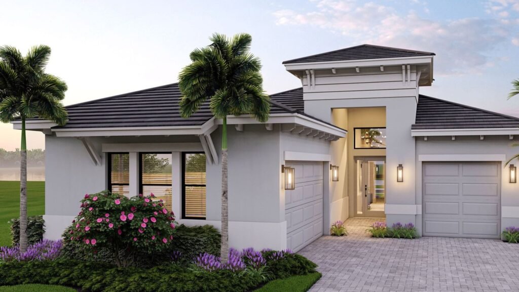 " Vista exterior de casa lista para vender en Palm Beach