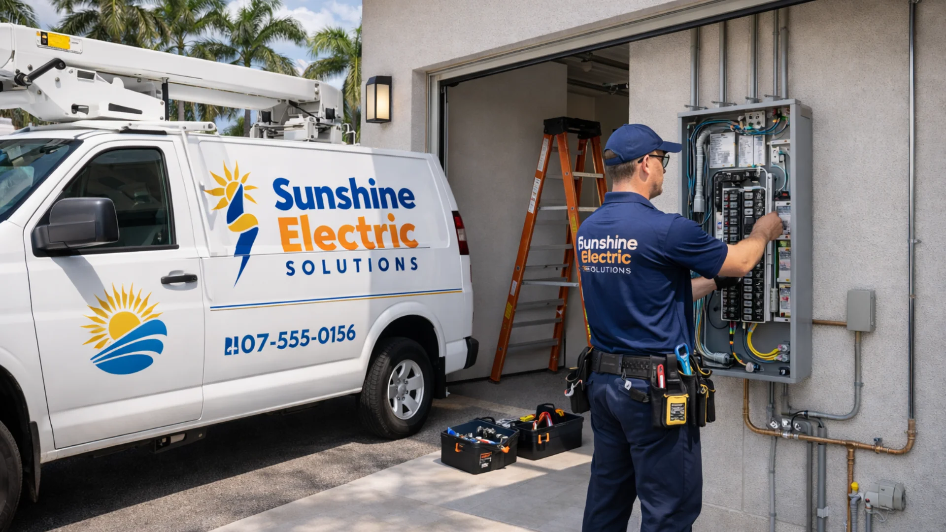 Inicio 5 Tablero eléctrico moderno y sistemas de iluminación en Florida.